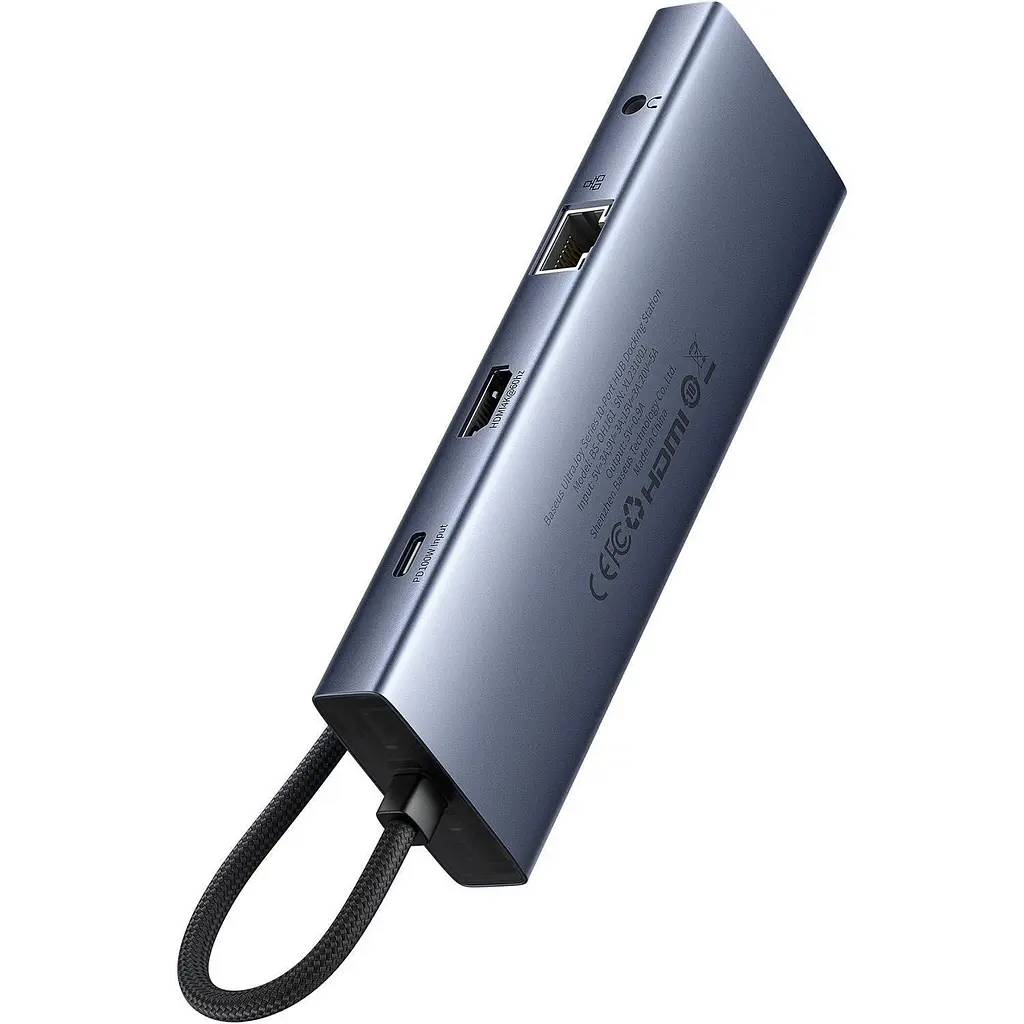 USB-хаб Baseus UltraJoy Series 10-Port Space Grey (B0005280C811-00) [167342] - фото 3