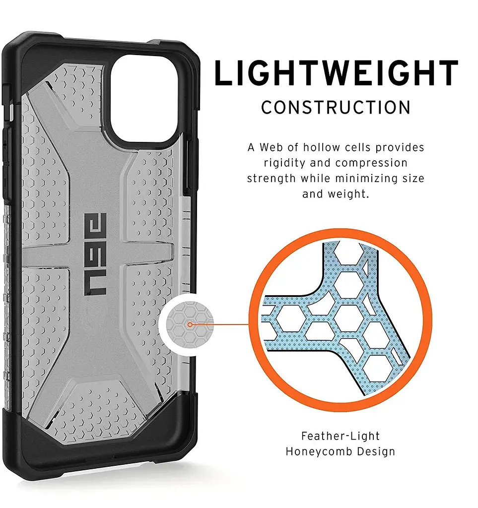 Чохол прозорий протиударний UAG Plasma (Original) 111703115050 для iPhone 11 Pro (5.8") Ash - фото 2