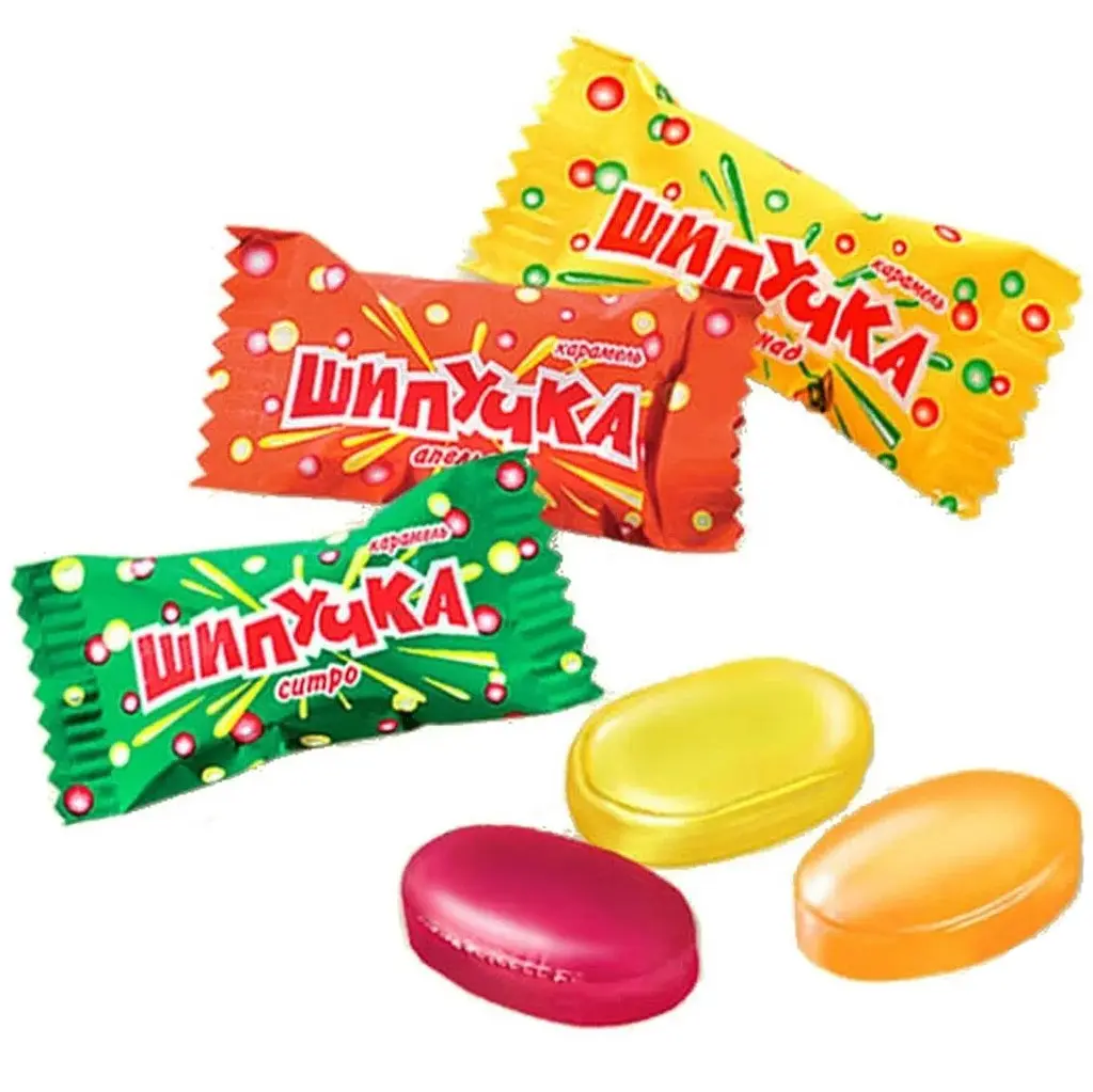 Карамель Roshen Шипучка с порошковой начинкой 1 кг - фото 3
