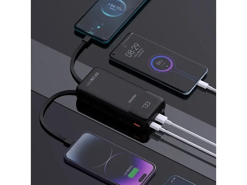 Зовнішній акумулятор (Power Bank) Dudao K15Pro 20000 mAh 22.5W Black (6977196682430) - фото 4