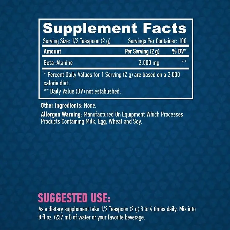 Бета-Аланін Haya Labs Beta-Alanine Sports 200 г - фото 3