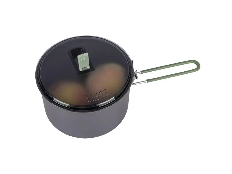 Каструля Bo-Camp Explorer Hard Anodized 1 L Grey/Green (2200236) - фото 4