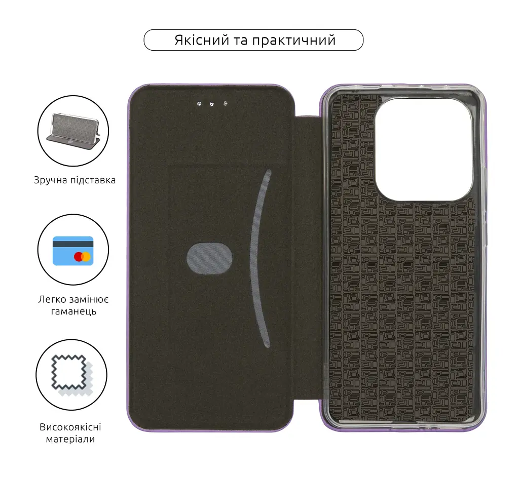 Чохол-книжка ArmorStandart G-Case для Xiaomi Redmi Note 14 5G Lilac - фото 3