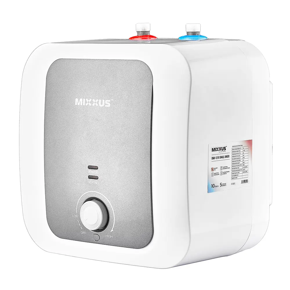 Водонагреватель "Под мойку" Mixxus EWH-1210 Small Under накопительный 10 л мокрый тэн 1,5 kW WH0604 - фото 4