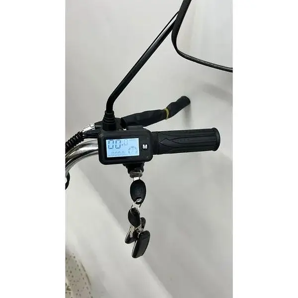 Електровелосипед Minako V4 PRO двомісний 800W/60V/24Ah із заднім амортизатором сірий - фото 11