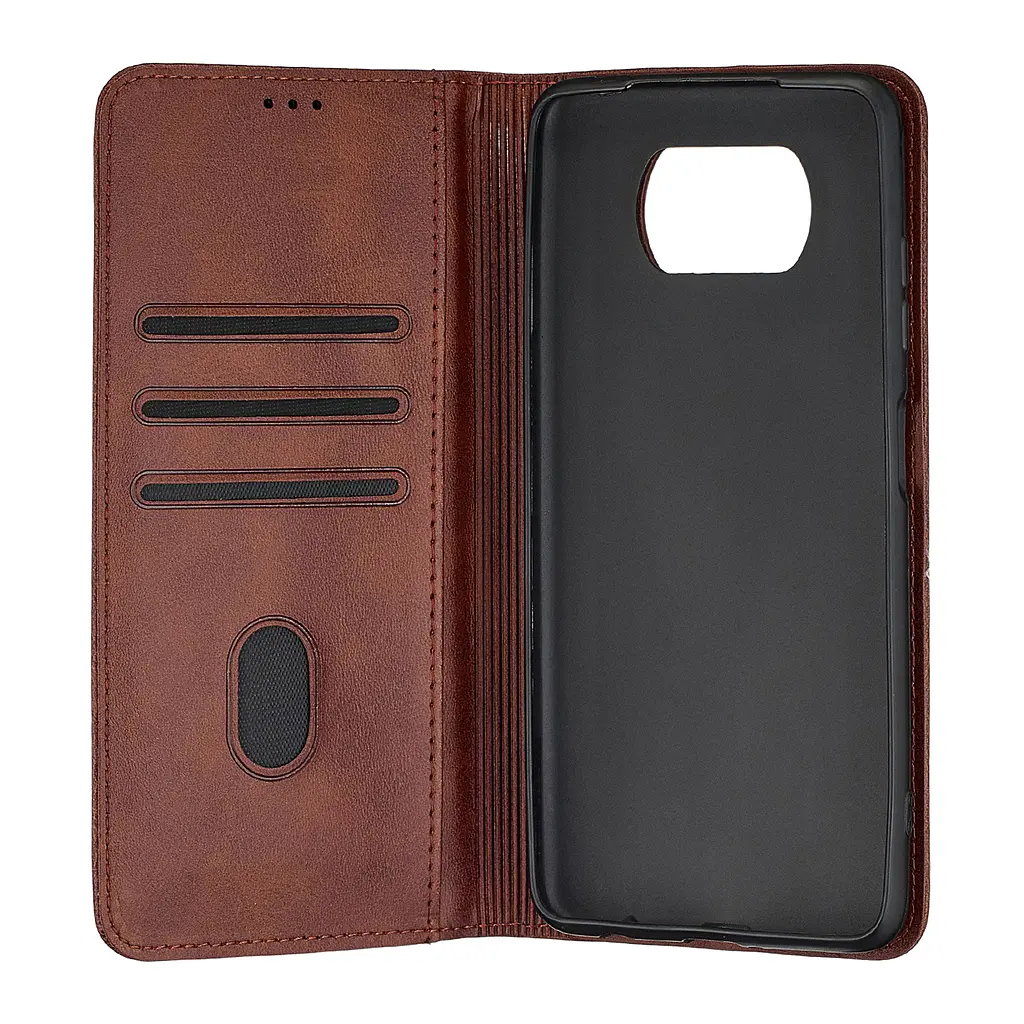 Чохол-книжка Premium Xiaomi Poco X3/X3 NFC/X3 Pro Dark Brown - фото 2