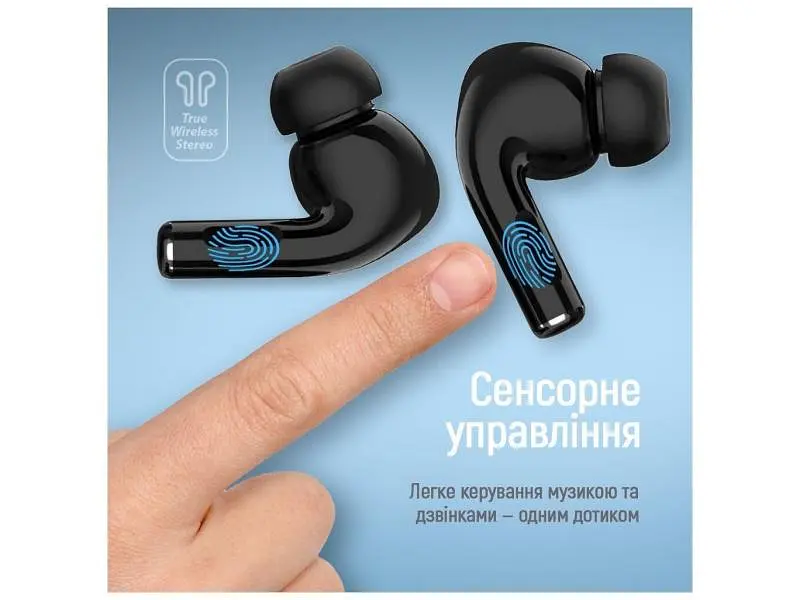 Навушники TWS ColorWay Slim TWS-5 Black (CW-TWS5BK) - фото 6