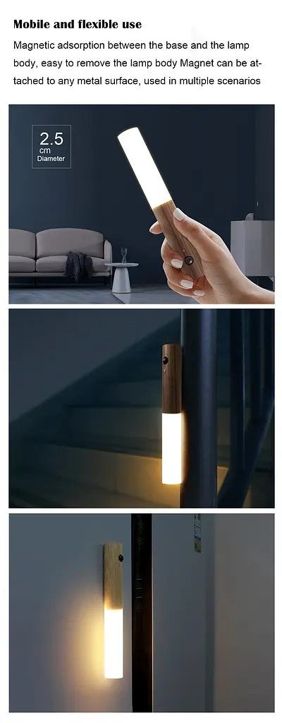 Ліхтар акумуляторний W-52 з датчиком руху LED - фото 6