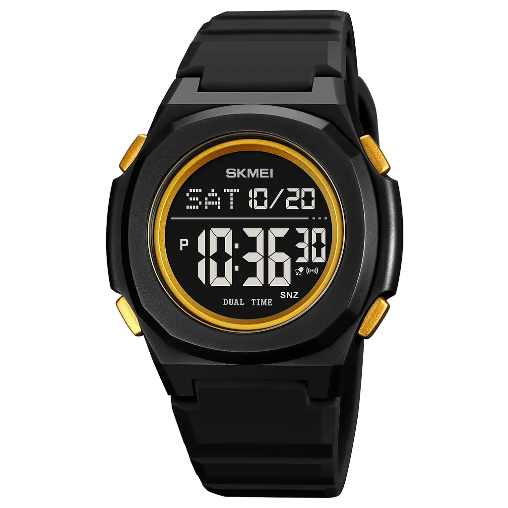 Чоловічий наручний годинник 2023BKGD-BK Black-Gold Black Skmei acs0030383