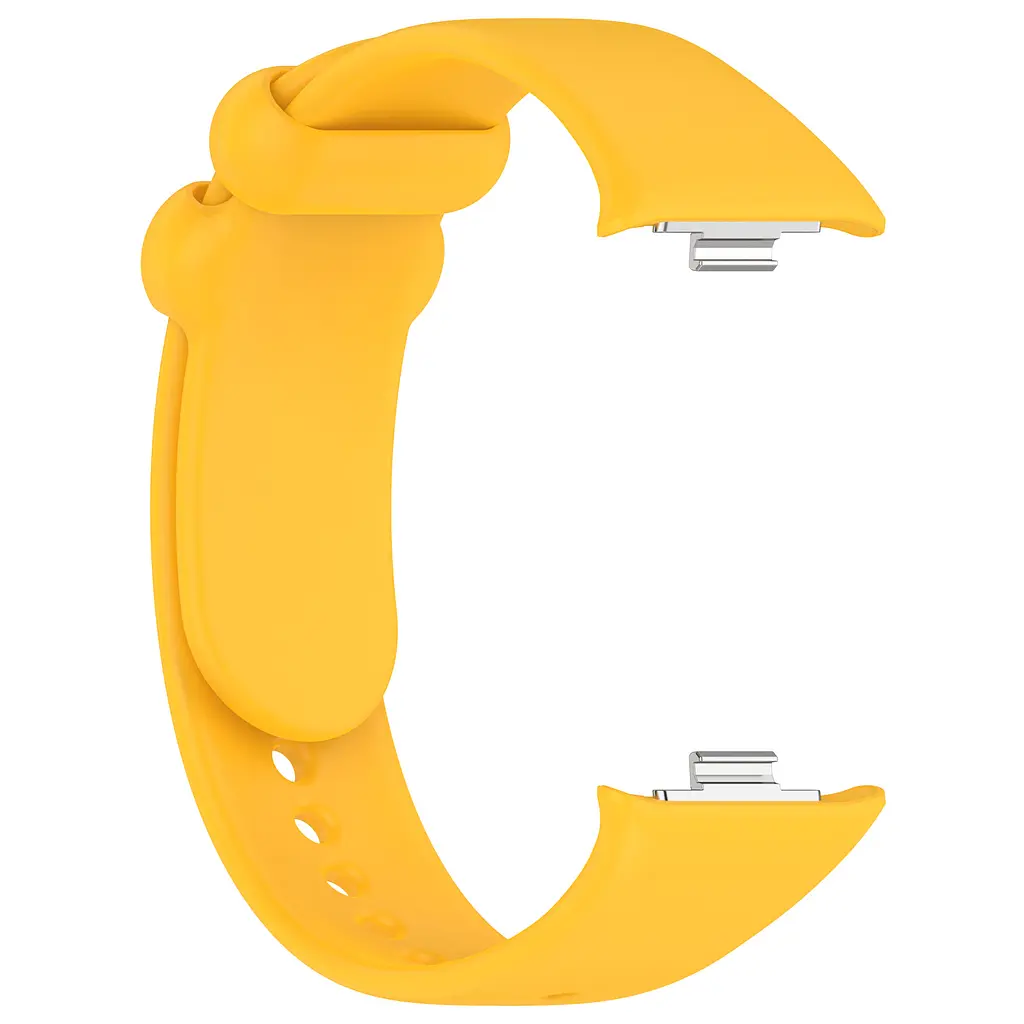 Силіконовий ремінець для фітнес браслетів Xiaomi Mi Band 8 Pro/9 Pro Redmi Watch 4/5, Silicone, yellow, зі зручною застібкою, на фітнес трекер та смарт годинник, ArmorStandart (ARM73967) - фото 4