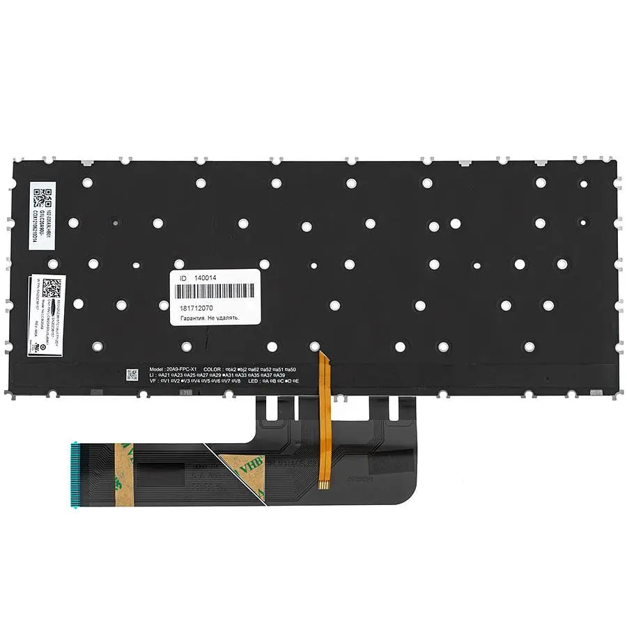 Клавіатура для ноутбука LENOVO (ThinkBook: 13s 14s) rus темно-сірий без кадру підсвічування клавіш - фото 2