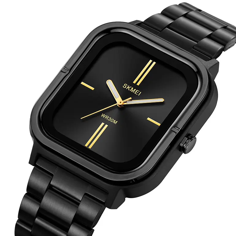 Наручний годинник чоловічий 2275BKGD Black-Gold Skmei acs0030065 - фото 2