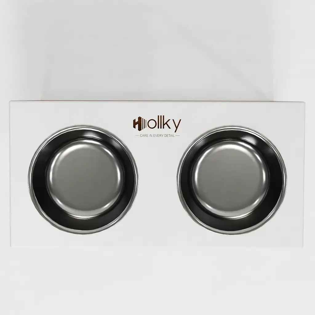 Hollky Base XL40 — миски на підставці для великих собак (2 × 1,8 л, висота 40 см) - фото 4
