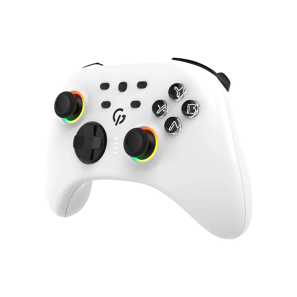 Геймпад GamePro GPX13W 2.4G/BT 5.1/USB/PC/iOS/Android RGB White (GPX13W) - фото 2