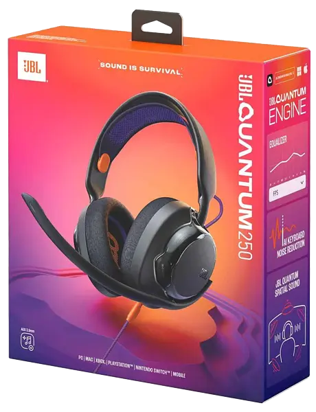 Гарнітура JBL QUANTUM 250 Black (JBLQTUM250BLK) - фото 7