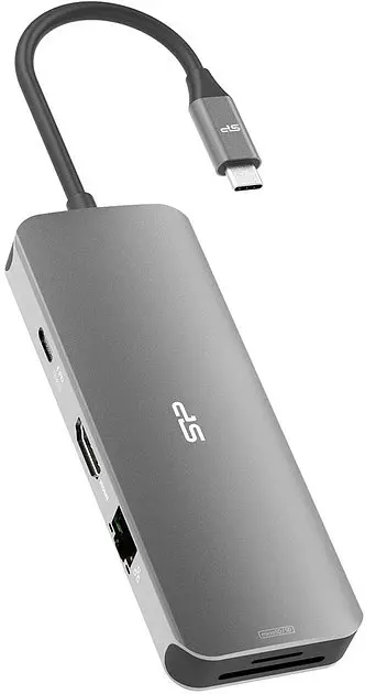Док-станція - хаб Usb-C Silicon Power 8-in-1 SR30 Docking Station - фото 6