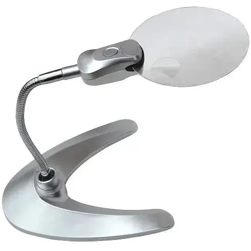 Настільна лупа Magnifier 5B-2 107 мм для рукоділля 2X + 5Х збільшення на підставці - фото 2