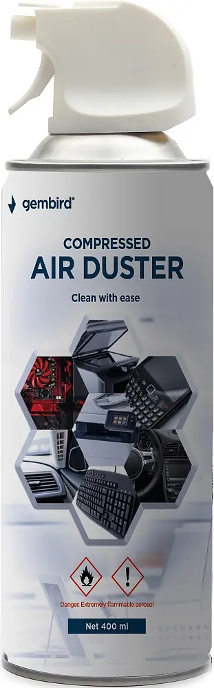 Чистяче стиснене повітря Gembird 400ml (CK-CAD-FL400-01)