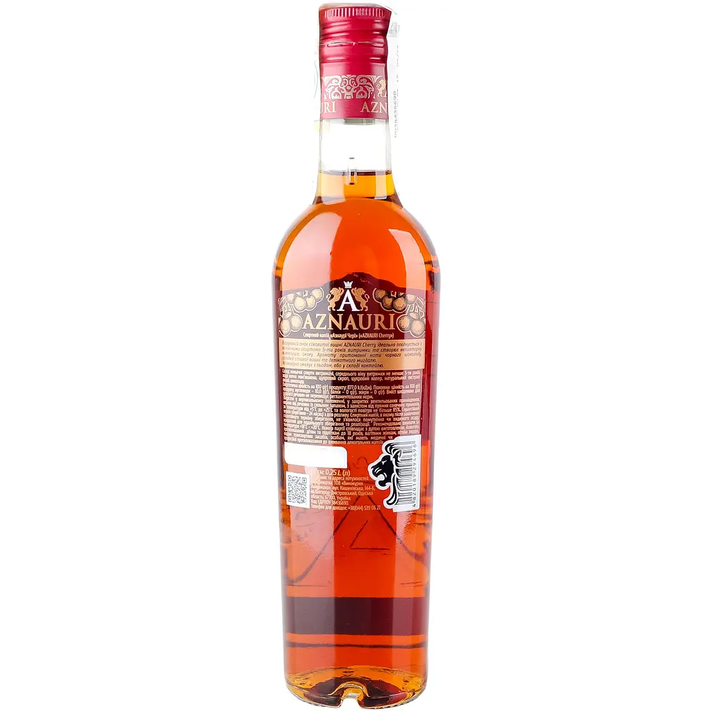 Спиртний напій AZNAURI Wild Cherry 0.25 л - фото 2
