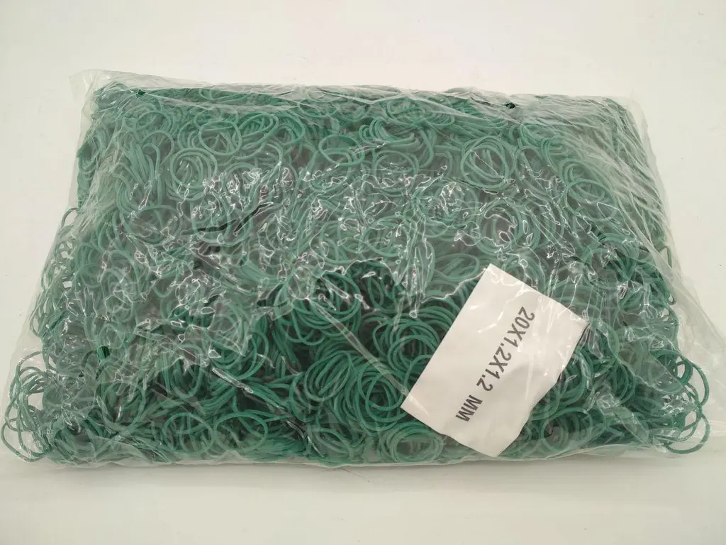 Банківські гумки, Plast, №20, зелені, 1,2 мм, діаметр 20 мм, 1 кг, для пакування та в'язання зелені