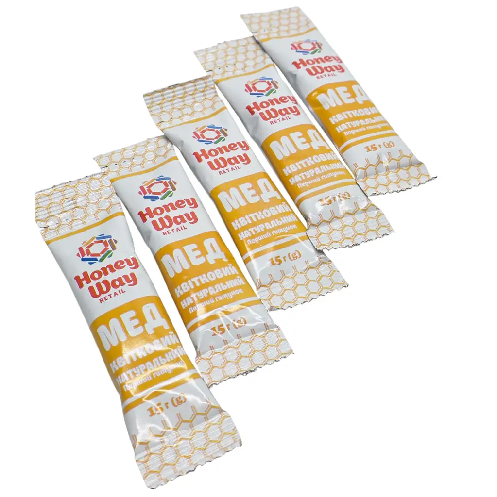 Мед натуральний квітковий Honey Way 15 г 1 стік - фото 3