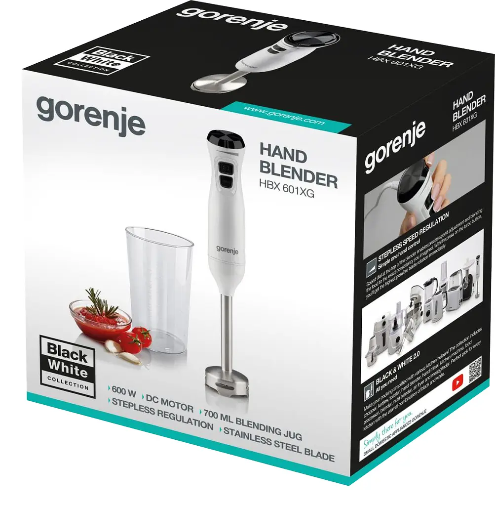 Погружной блендер HBX601XG (HB5023Z-GS) Gorenje teh0022649 - фото 5
