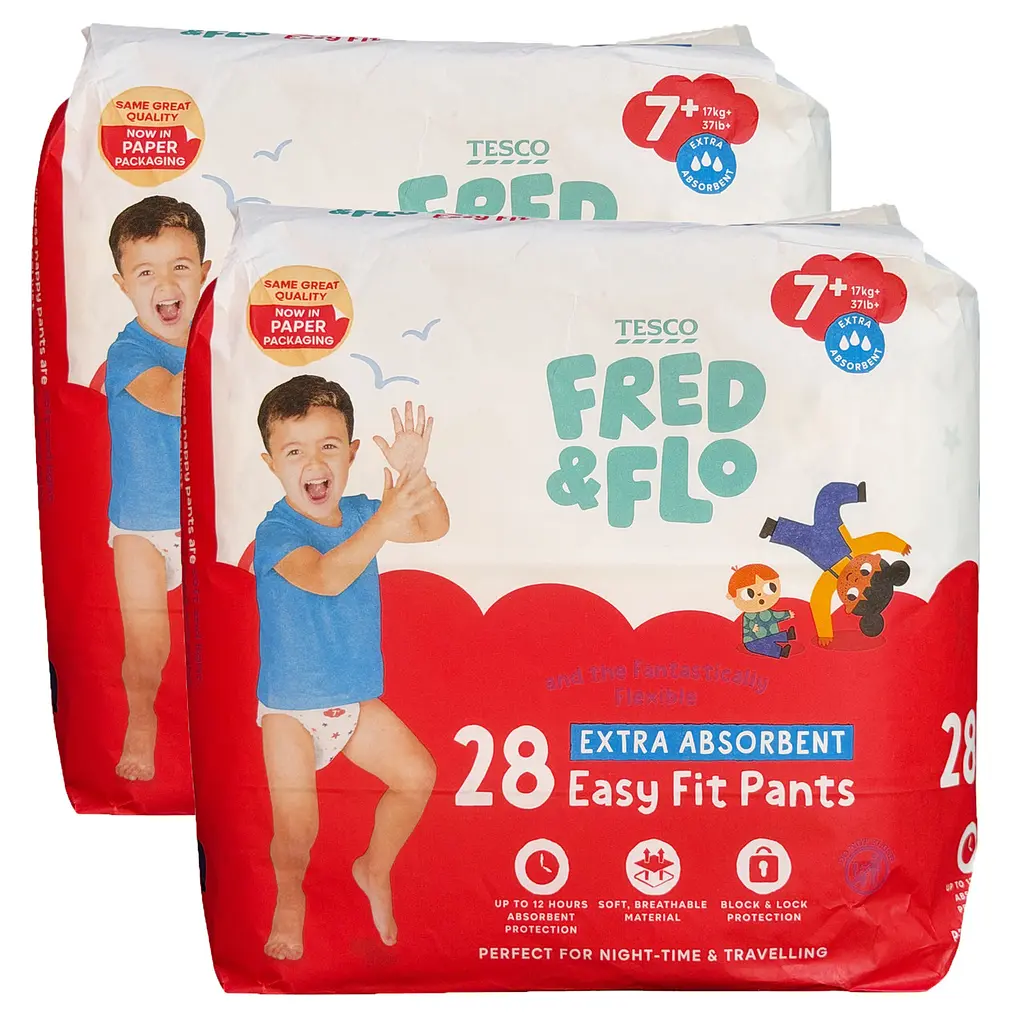 Підгузки - трусики Fred & Flo розмір 7+ (17+ кг), 56 шт