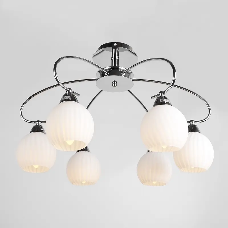 Люстра потолочная Brille классическая E14 40W CH (LK-262C/6) - фото 2