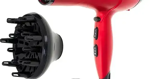 Фен Camry CR 2253, 2600 Вт диффузор концентратор 2 скорости холодный воздух компактный 1 шт. красный (33705-IS) - фото 3