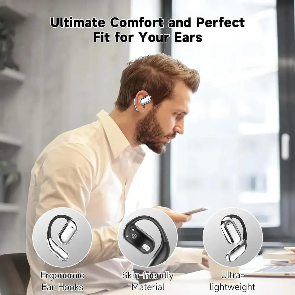Бездротові навушники Bluetooth 5.3 із вбудованим мікрофоном - фото 2