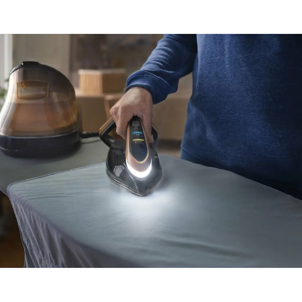 Утюг-парогенератор Tefal Pro Express Vision 3000 Вт черно-золотая (GV9820E0) - фото 14