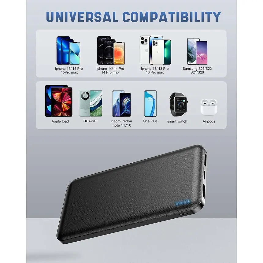 Повербанк Power Bank Acmaker Q1071 портативний зарядний пристрій 10000mAh - фото 3