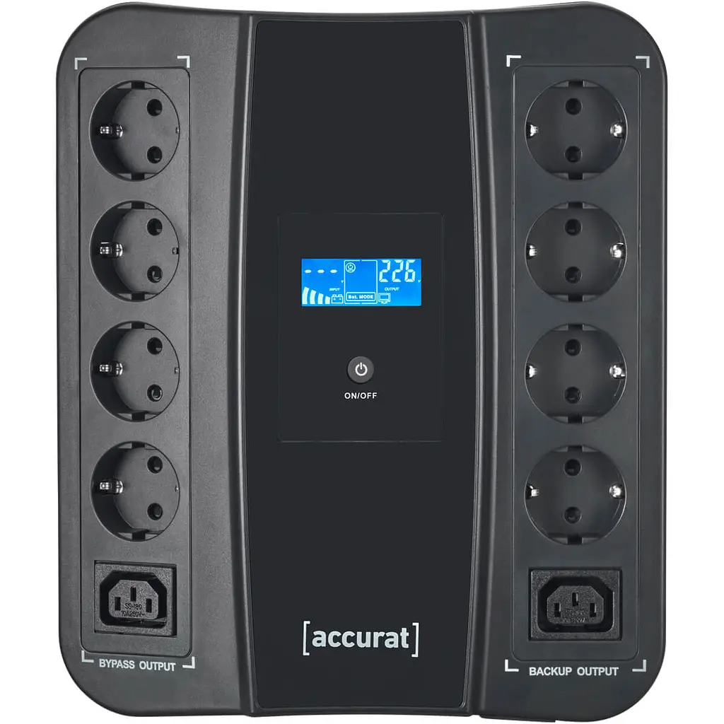 Источник бесперебойного питания Accurat Flux 850 850VA 510W 165Vac-275Vac - фото 2