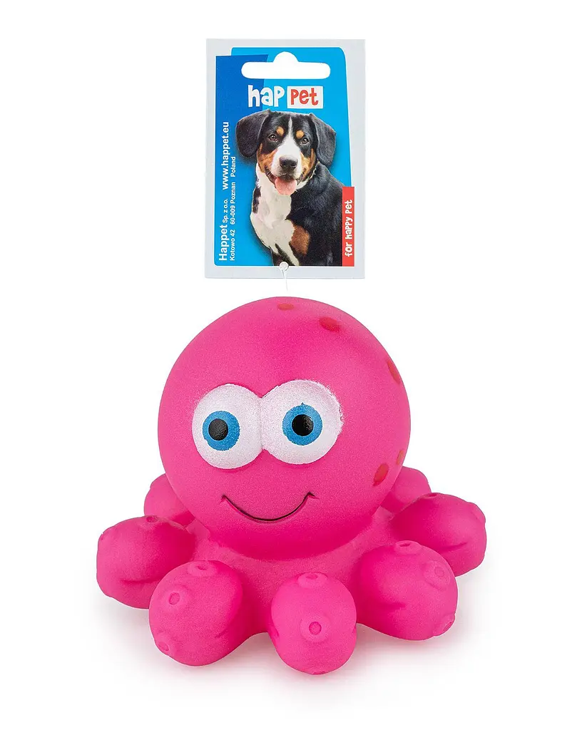 Іграшка для собак восьминіг Happet рожевий, рожевий, 10 см, (Z844) - фото 2