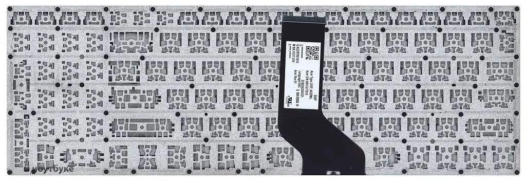 Клавіатура для ноутбука Acer Aspire E5-522, E5-522G, V3-574G, E5-573, E5-573G, E5-573T, E5-573T, E5-532G, E5-722, F5-571 -571G, F5-572, F5-572G, VN7-792G, V17 Nitro, Packard Bell EasyNote TE69BH Black, (No Frame) - фото 2