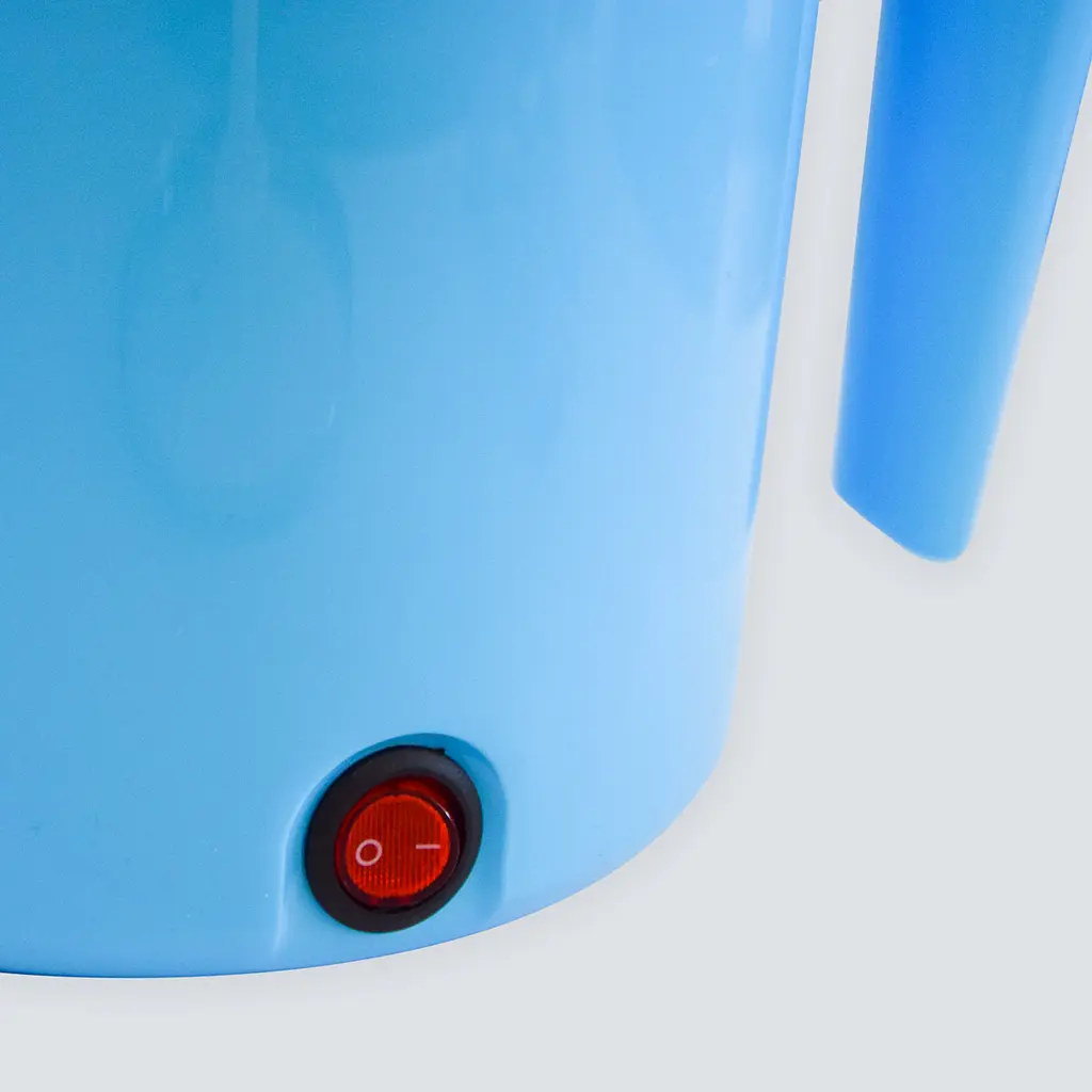 Каструля електрична блакитна дорожня електрокаструля маленька на 1.5 л Cooking Pot YS-402 600W - фото 5