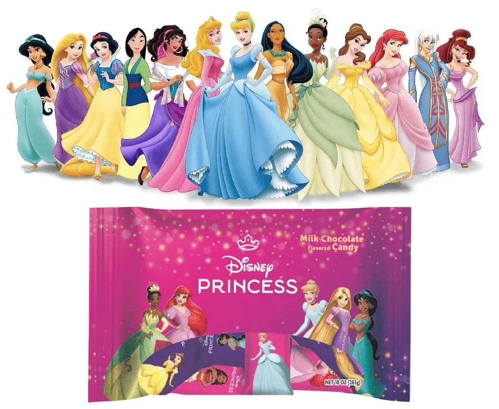 Шоколадні батончики Palmer Disney Princess Mini Chocolate Bars 283г - фото 3