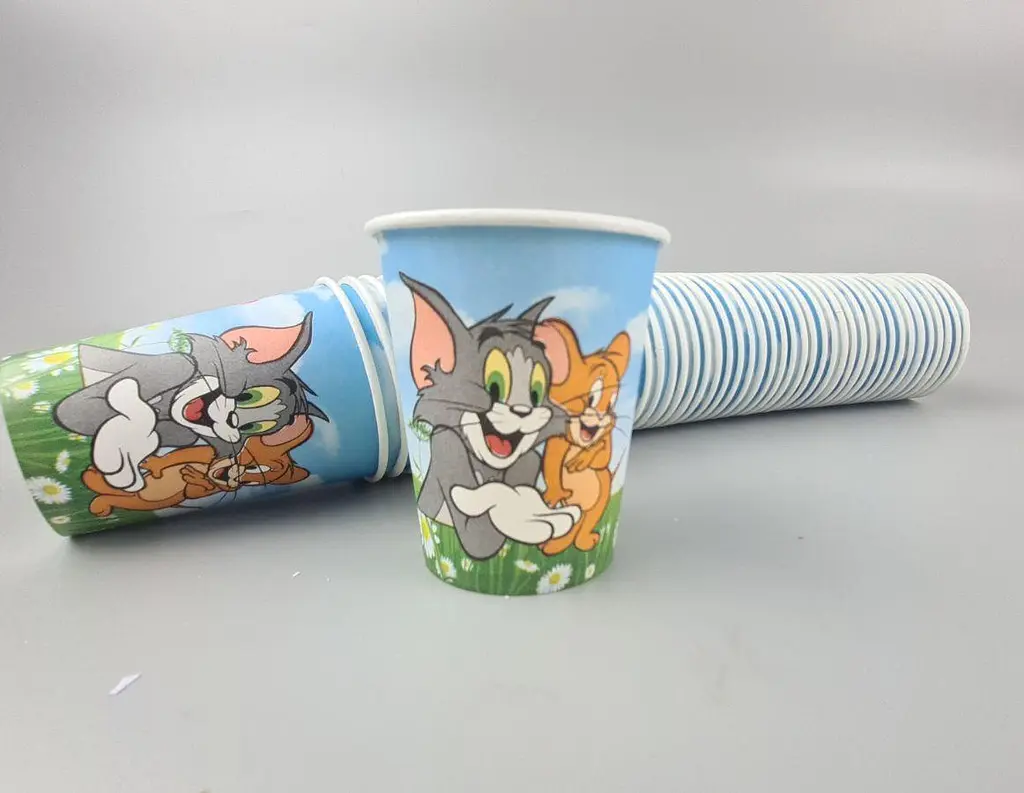 Склянки паперові одноразові, 175 мл, TOM and JERRY, ST, 50 штук, для гарячих і холодних напоїв - фото 3