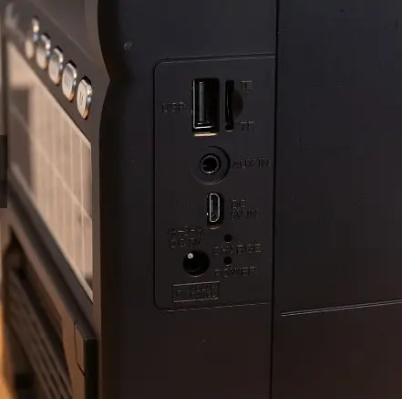 Аккумуляторный радиоприемник Fepe FP-25-S USB TF Bluetooth с солнечной панелью и фонариком - фото 4
