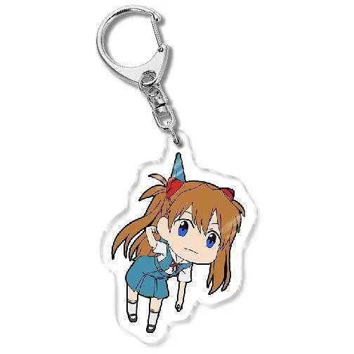 Брелок акриловый Евангелион Аска Лэнгли Evangelion Asuka Langley 5 см - фото 1