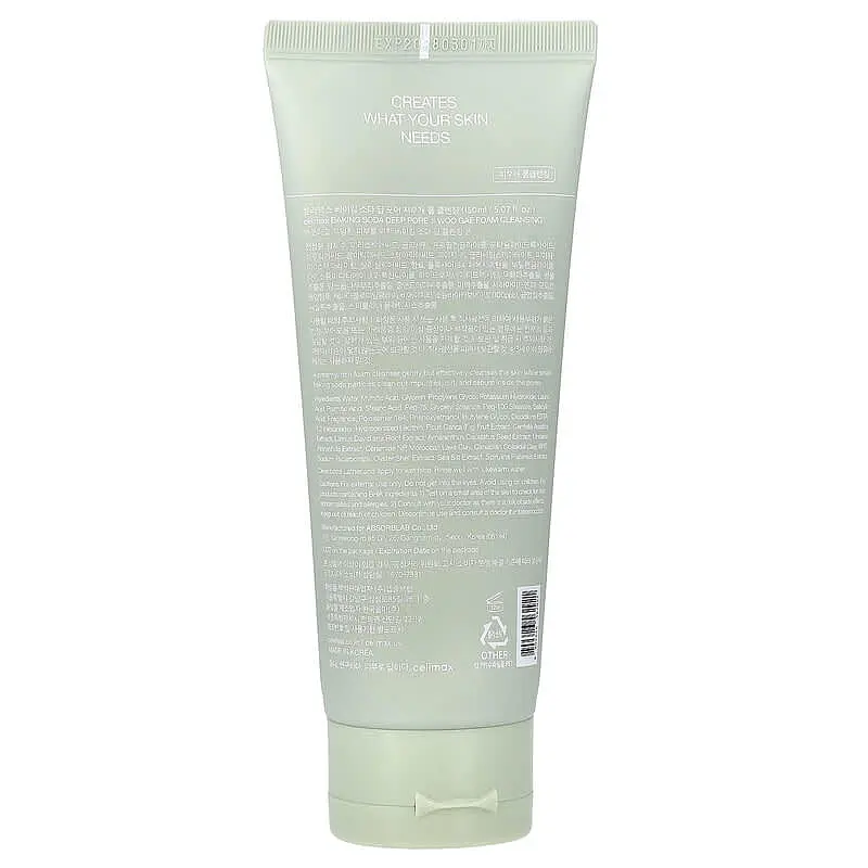 Пінка для глибокого очищення пор з харчовою содою Celimax Jiwoogae Baking Soda Deep Pore Foam Cleansing 150 мл - фото 2