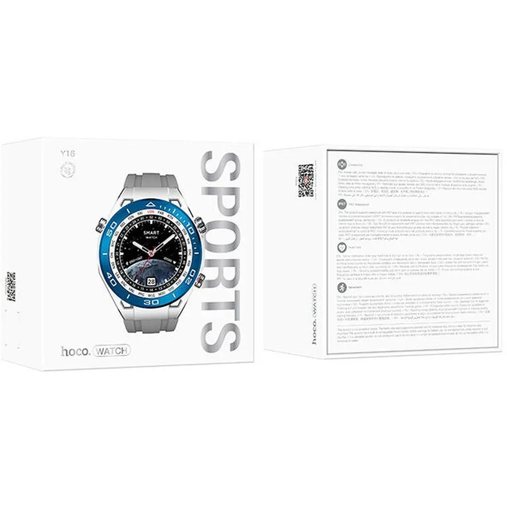 Смарт годинник HOCO Y16 Smart Watch (call version) сірі (6942007603072) - фото 5