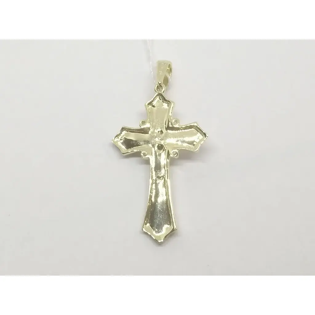 Золотий хрестик Столична Ювелірна Фабрика. Розп'яття Христа. 500598ЖЕЧ - фото 3