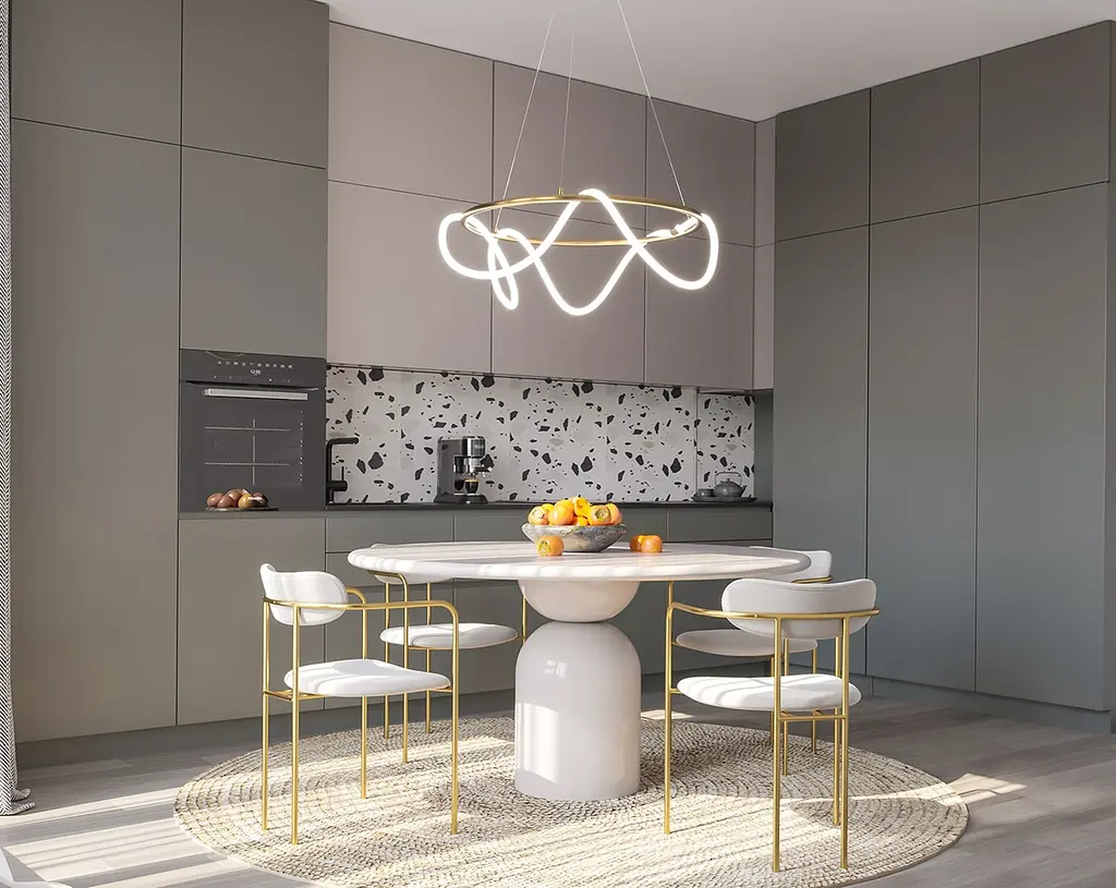 Люстра MJ-Light ROPE D800 4000K GD 10021 - фото 7