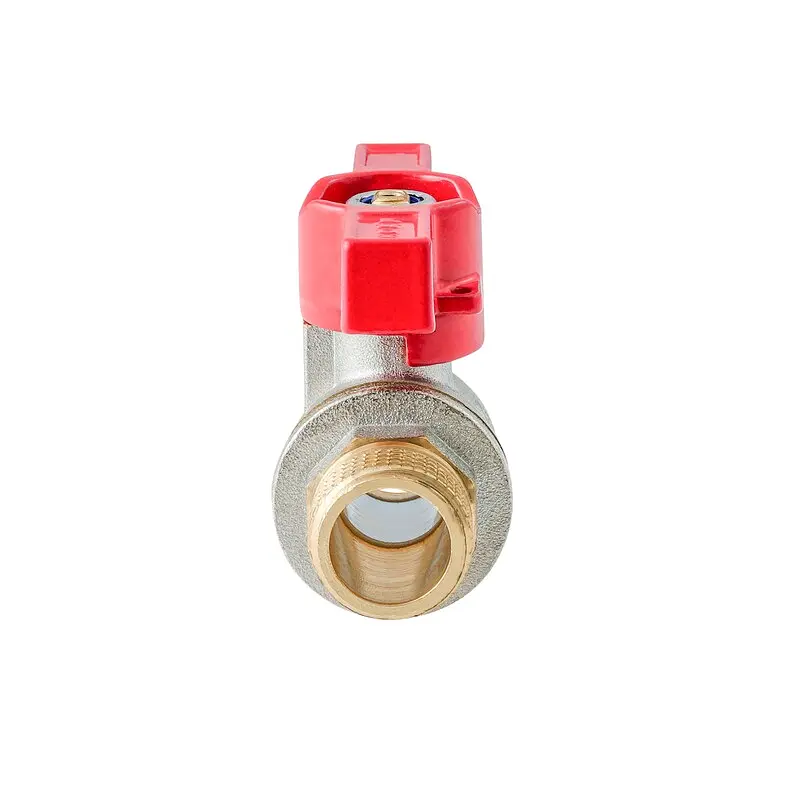 Кран кульовий Шшм Koer Extreme KE.219-15 - 1/2" Mm ручка "метелик" червона KR5762 - фото 2