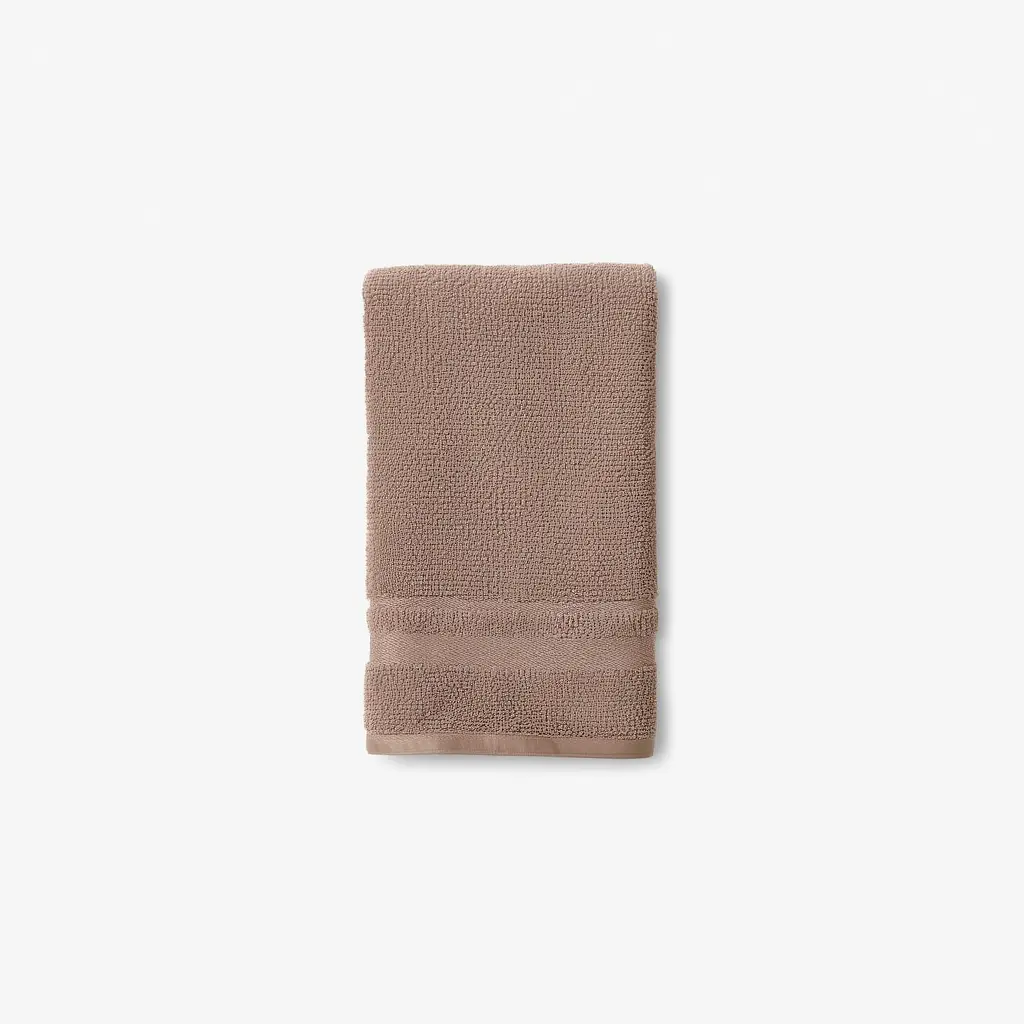 Банний рушник 70x140 см котоновий коричневий Colorful Home - фото 4