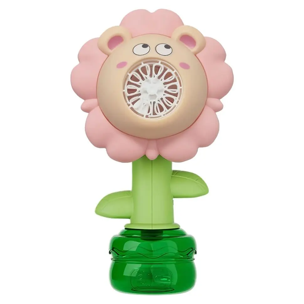 Мильні бульбашки Flower Bubble Machine зі світлом, рожевий (MB-350-B-59)
