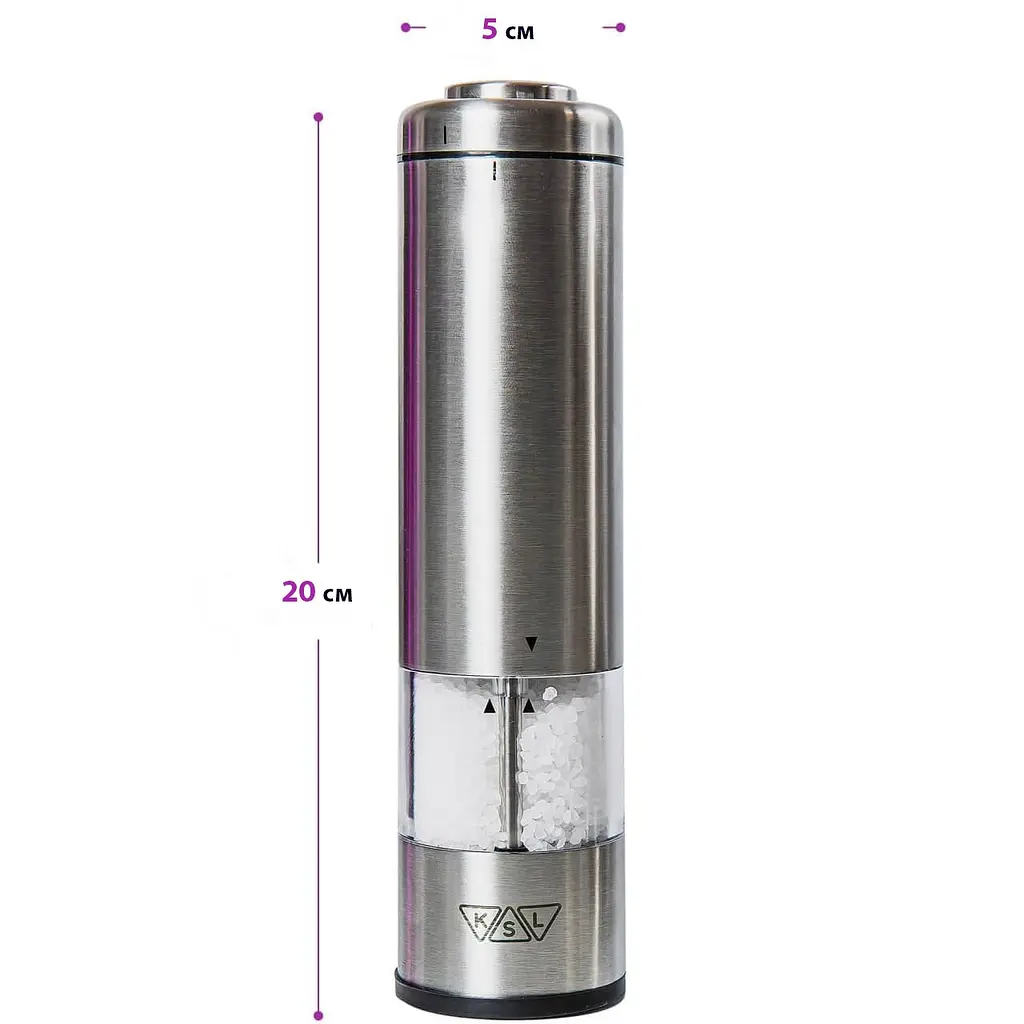 Электрическая мельница для соли, перца и специй KSL, набор из 2 шт. - фото 5