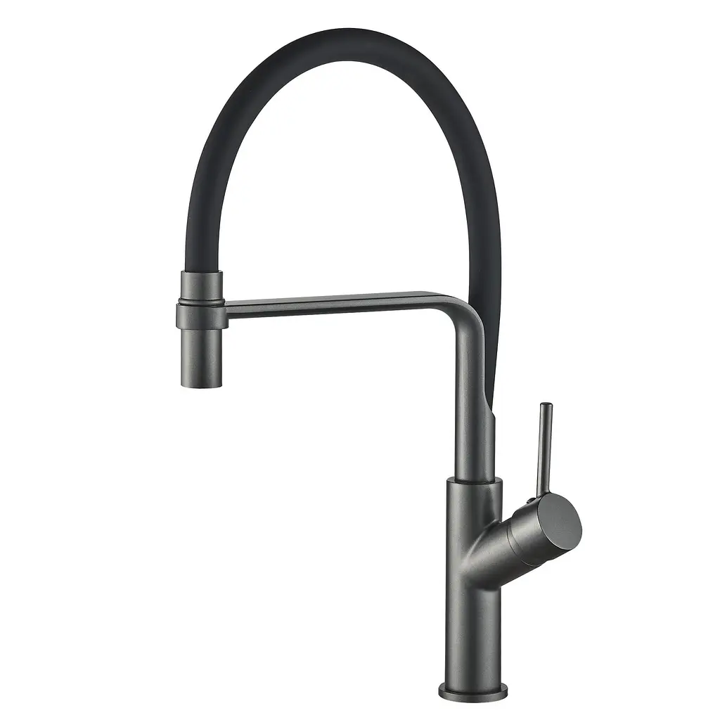 Змішувач для кухні Globus Lux Denver Flex GDF-32-11-01 Чорний матовий - фото 2