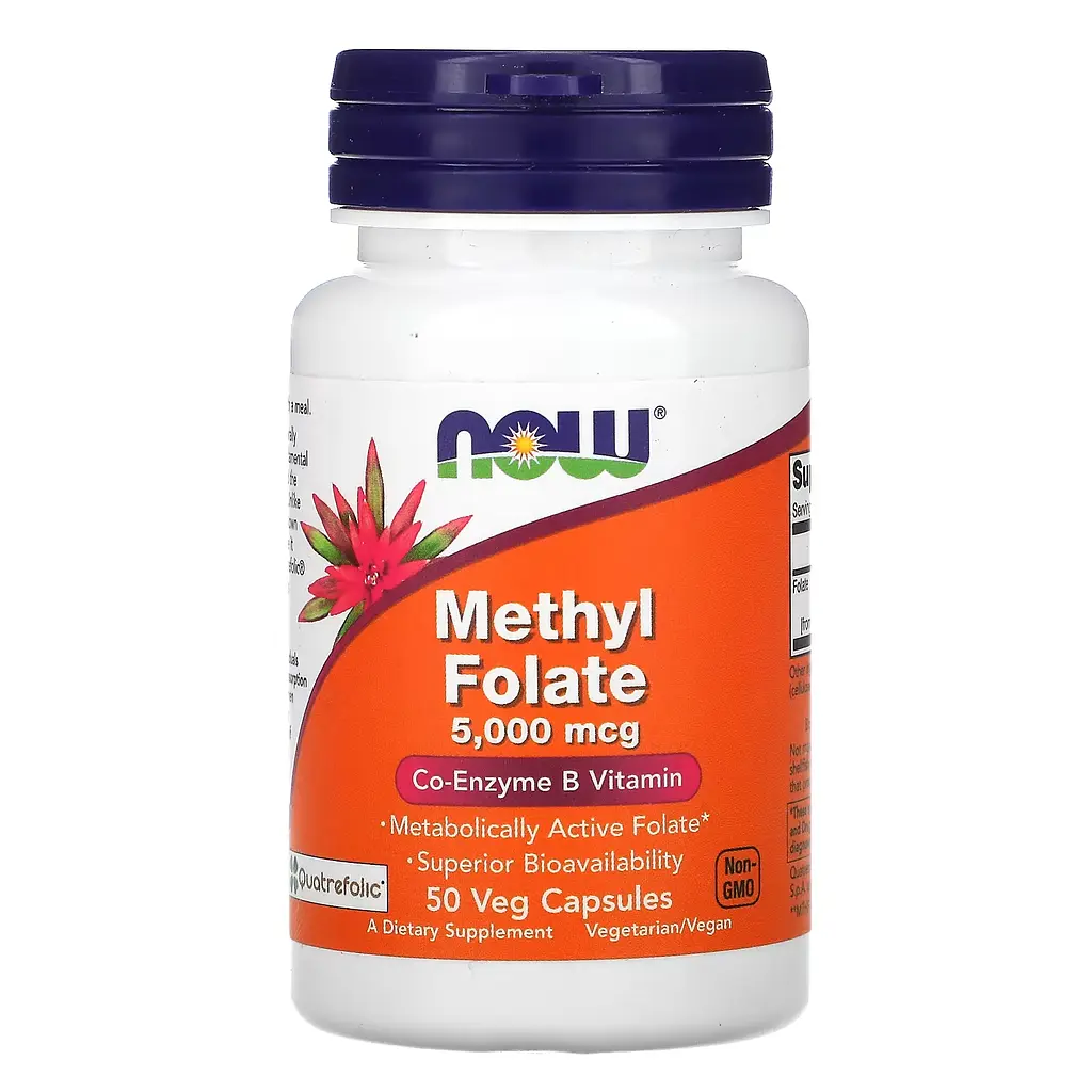 Метил Фолат Methyl Folate 5000 мкг - 50 вег. капсул